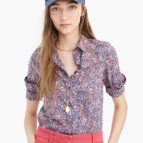 J. Crew Tops - J. Crew Liberty Floral Button Down Shirt